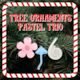Christmas Tree Ornaments - Pastel Trio