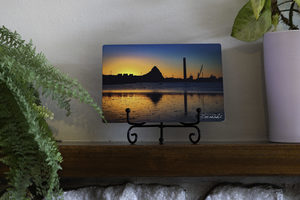 Products: Metal Print – Golden Breakwater Bay Sunset