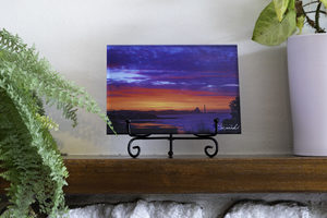 Acrylic Block – Fiery East End Sunset