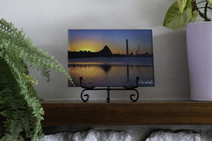 Acrylic Block – Golden Breakwater Bay Sunset