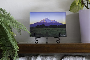 Acrylic Block – Golden Mountain Glow