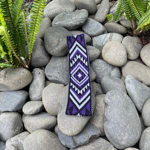 Korowai Cloak: Purple Pātiki