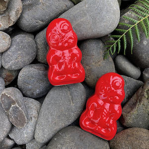 Mahi Toi Art: Whero Tiki Salt and Pepper Set