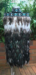 Korowai Cloak Tamariki Children: Pounamu