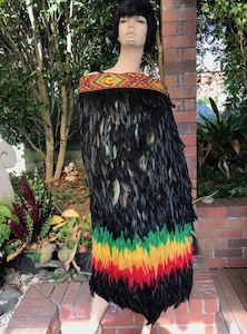 Korowai Cloak Adult: Rasta
