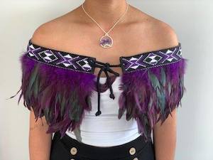 Korowai Cloak Adult Cape: Purple Cape