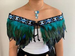 Korowai Cloak Adult Cape: Pāua Cape