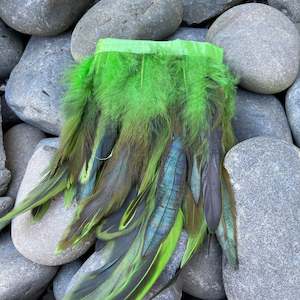 Grass Green Coque Feathers