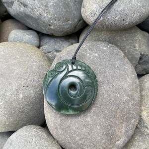 Taonga Jewellery Pounamu Nz Greenstone: Koru Manaia