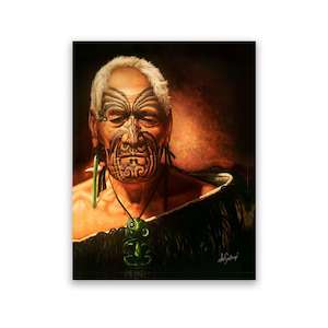 Mahi Toi Art: Shadows of Glory - Framed Canvas