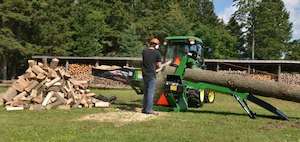 Log Splitters: Wallenstein WP245 Tractor Wood Processor