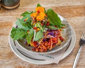 Goulter Honeygar Cider 350ml: Cafe Baked Potato Vegan Full Topping