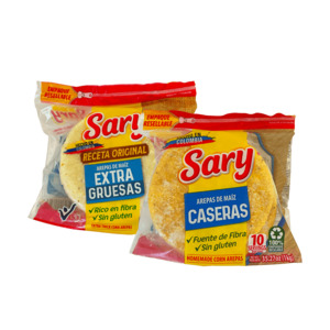 Products: Arepa Duo: Thick Arepa & Traditional Corn Arepa