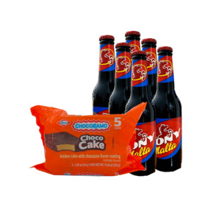 Pack ChocoCakes 5 Units + 6 Pack Pony Malta Combo