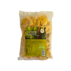 Flat Green Plantain – Frozen Plantain for Patacones