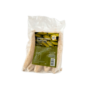 Frozen foods: Whole Green Plantains – Frozen Green Plantain
