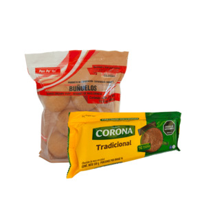 Products: Buñuelos & Chocolate Corona Combo