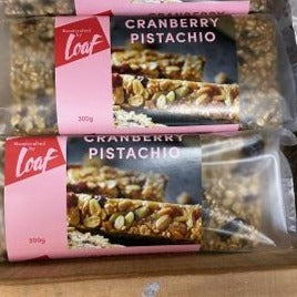 All Good Things Sweet: Loaf Cranberry & Pistachio Slice