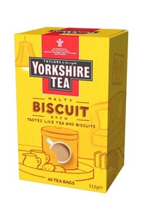 Products: Yorkshire Tea Biscuit Brew Tea Bags 40 – Tastes of the UK