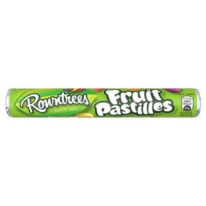 Products: Rowntree Fruit Pastille Rolls, Bags = rolls dated June 25 – Tastes of the UK
