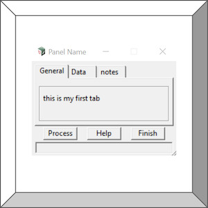 Products: 4dm code Panel with tabs