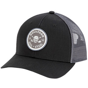 Mulligan All Star Trucker Golf Hat (Black/Grey) Tattoo Golf
