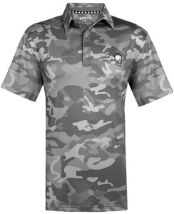 Camo X Cool-Stretch Golf Shirt (Grey) Tattoo Golf