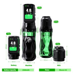 Products: Tattoo Kit | Dragonhawk Fold Pro Year of Horse Edition Tattoo Machine Pen Wireless Professional Bundle WQP126