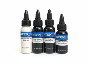 Products: Clearance--Intenze Mahoney Gangster Grey ink bottles 4x1oz bottles