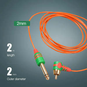 Products: Tattoo RCA Cord for Tattoo Machines Power Box Connected 2.0m