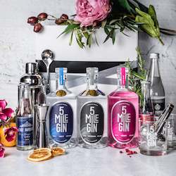 Spirits: Gift Box - 5 Mile Gin Collection