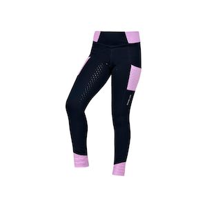 Breeches: Dublin Power Performance Mid Rise Colour Block Childs Tights