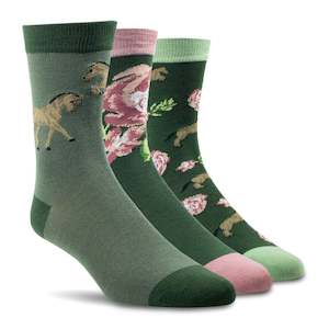 Ariat Charm Crew Socks 3 Pack