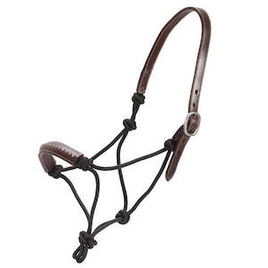 Halters Leads: Fort Worth Lakota Leather Rope Halter