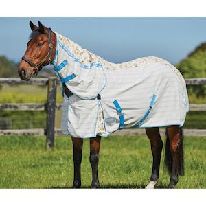 Weatherbeeta Cotton Summer Sheet Combo Seahorse Print