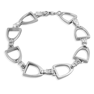 Kelly Herd Large English Stirrup Bracelet