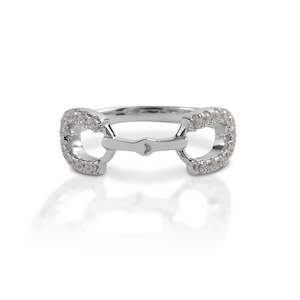 Kelly Herd Clear Stones Bit Ring