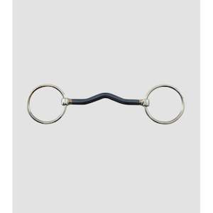 Bits: Blue Sweet Iron Loose Ring Mullen Mouth Snaffle