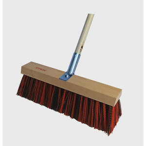 Dairy broom (White) 405mm complete with bracket & handle