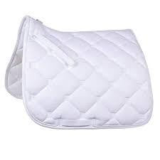 Saddle Blankets Pads: Waldhausen Saddle Pad Dressage Esperia White/White