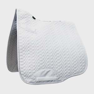 Saddle Blankets Pads: Kieffer Saddle Pad Dressage White/White Cord
