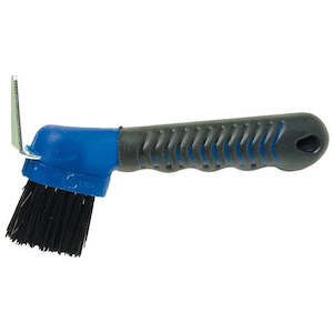Hoof Care: Soft-Grip Deluxe Hoof Pick w/Brush