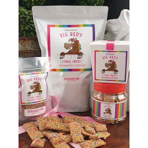 Big Red's Shiny White Rainbow Cookies