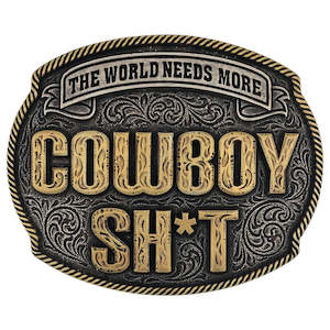 Belts Buckles: Montana Silversmiths Cowboy Sh*t Buckle