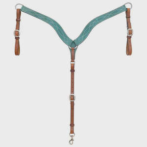 Circle Y Saddlery Marfa Lights Suede Breast Collar