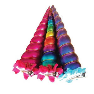 Clip-On Unicorn Horn - Clips to Browband