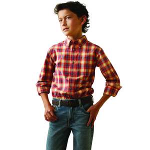 Spring Sale 2024: Ariat Kids Pro Nayel Classic Fit Shirt Tango Red