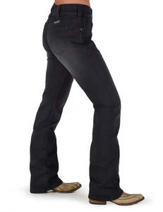 Jeans: Cowgirl Tuff Just Tuff Pull-on Black