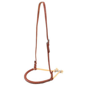 Fort Worth Round Leather Covered Single Rope Noseband