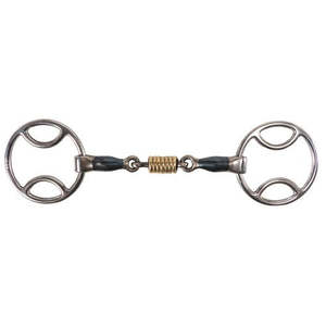 Horse Wear: Blue Alloy Wilkie - Bevel Bit w/Roller Mouth